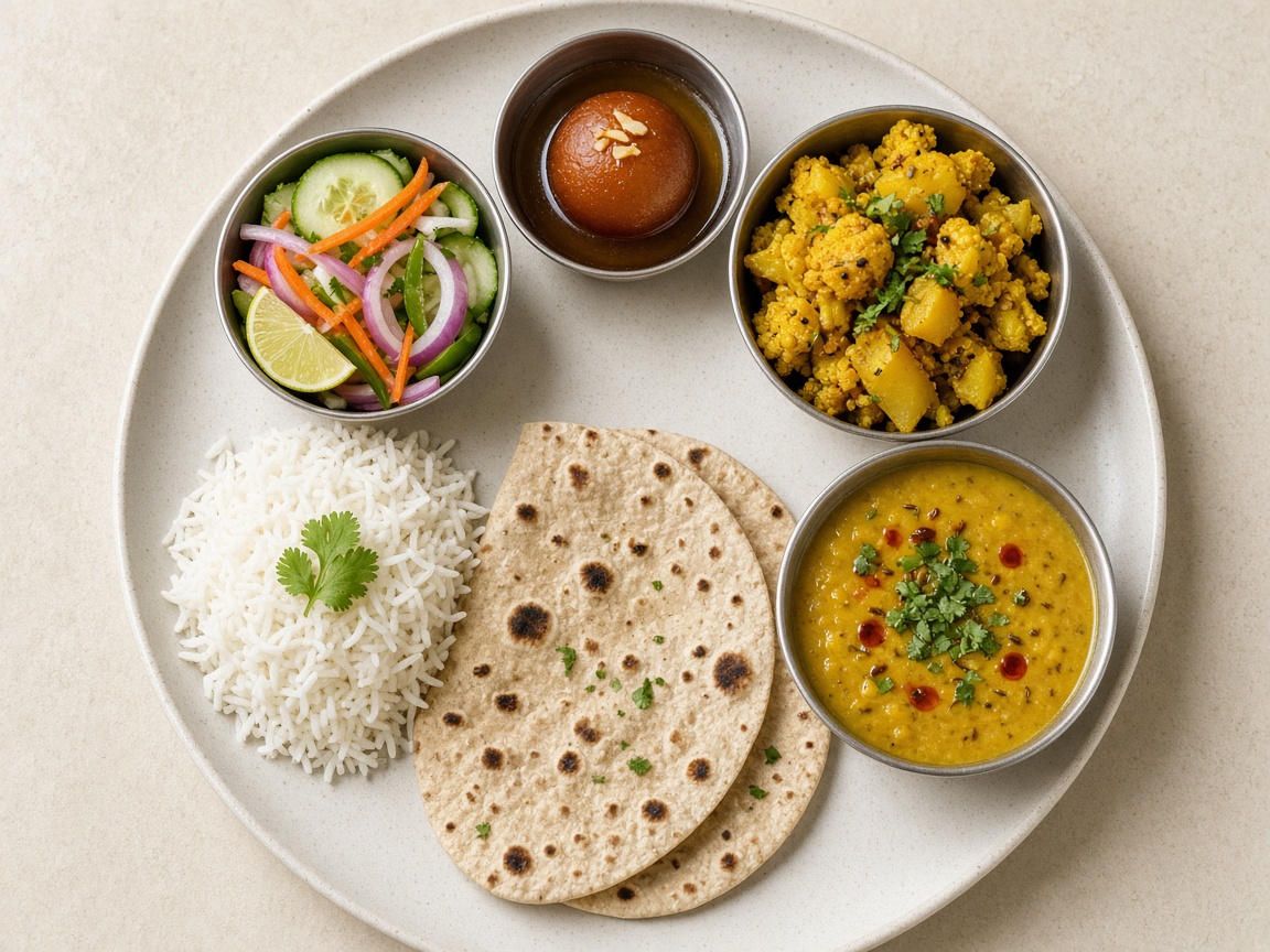 Homemade thali